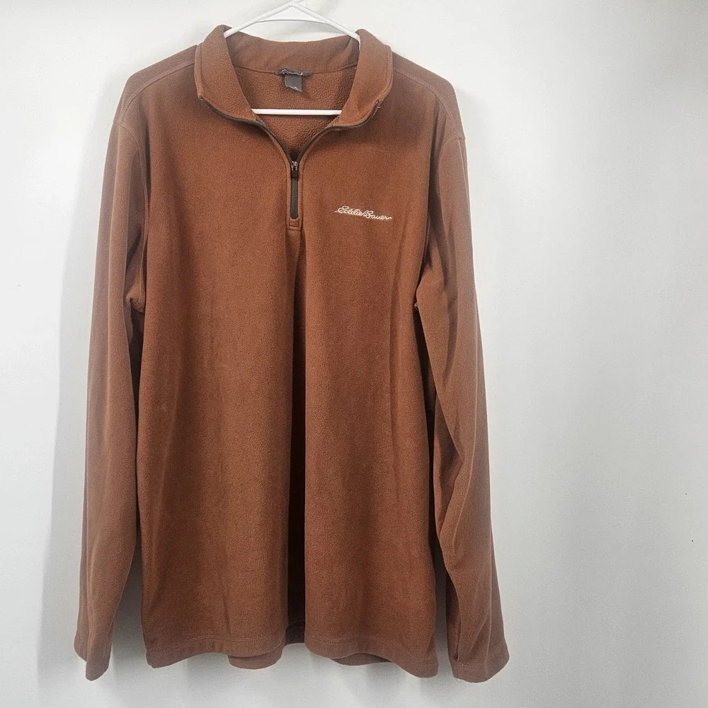 +2Eddie Bauer men's  Large‎ / Tall quarter-zip fleece pullover